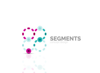 Vector outline minimal abstract geometric logo