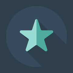 Obraz premium Flat modern design with shadow icons star