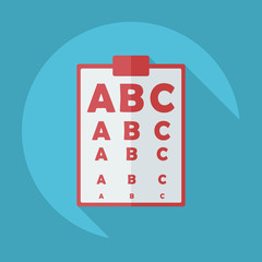 Flat modern design with shadow icon optics