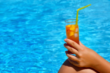 Real female beauty enjoying her summer vacation