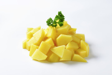 Diced potatoes