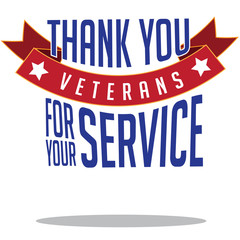 
Veterans Day thanks design EPS 10 vector royalty free stock illustration