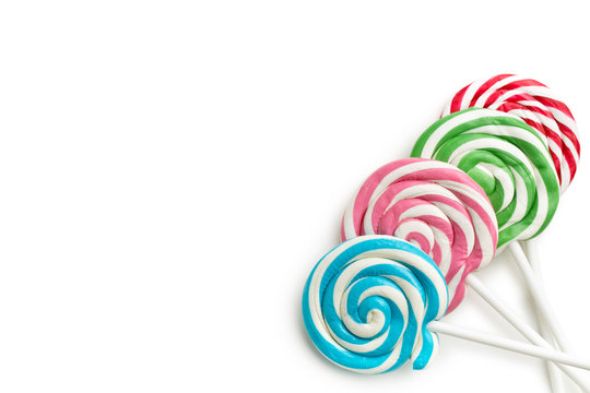 colorful swirl lollipop