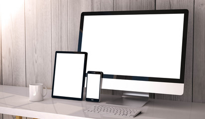 devices responsive on workspace