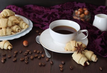 Breakfast with homemade cookies, bagels