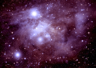 galaxy in a free space