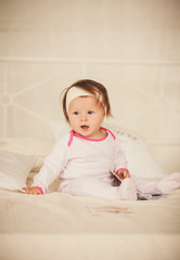 Fototapeta premium cute little girl