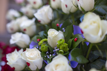 Beautiful colorful, flowers wedding decorations.