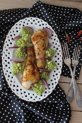 chicken legs roasted with spices