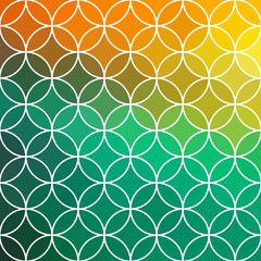 Stained glass vector circle background.