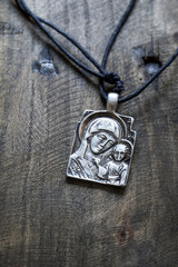 Fototapeta na wymiar Virgin Mary Pendant