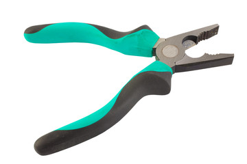 Pliers isolated on the white background