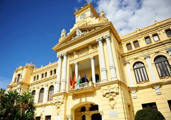 Fototapeta na wymiar City Hall of Malaga, Andalusia, Spain