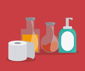 Bathroom icons design 