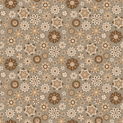 Henna Mehndi Tattoo Doodles Retro Seamless Pattern