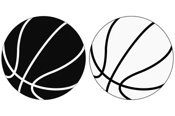 Crédence de cuisine en verre imprimé Sports de balle Ballon de basket.