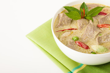 Green curry thai soup