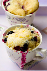  mug cake prepared in microwave