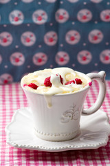  mug cake prepared in microwave