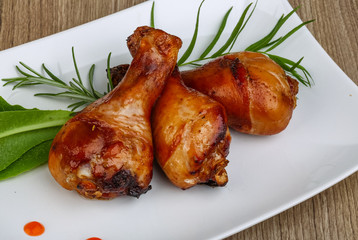 Roasted chicken legs