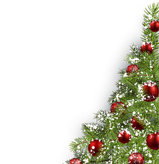 Christmas white background.