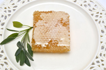 Honeycomb and sage