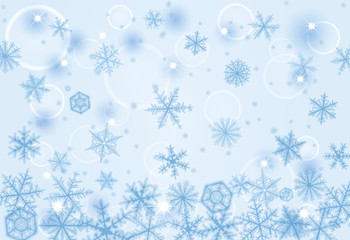 Abstract Christmas background with snowflakes.