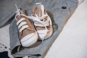 Baby shoes and clothes