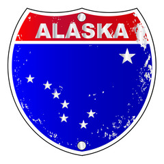 Alaska Interstate Sign