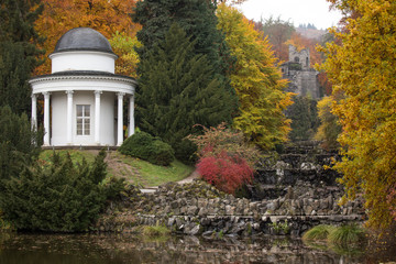 bergpark wilhelmshoehe kassel germany in the autumn