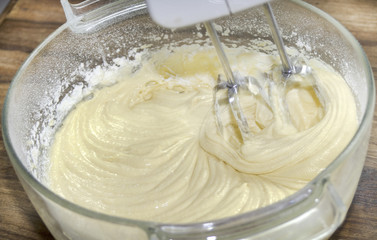 preparation of a dough of sweet