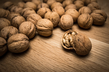 Herbstliche Walnüsse