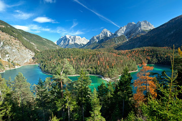 Zugspitzblick mit Blindsee