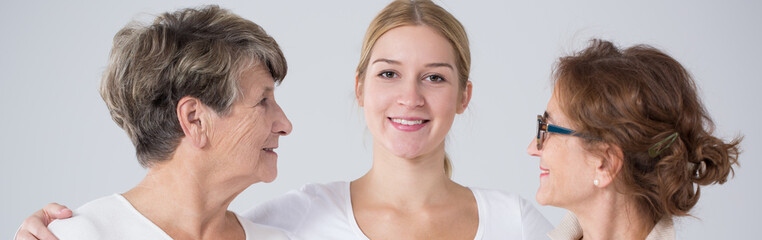 Girls from different generations