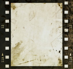 Obraz premium blank old grunge film strip frame background