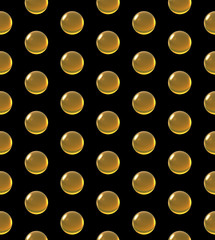 crystal ball dot pattern yellow