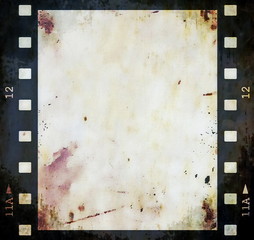 Obraz premium blank old grunge film strip frame background