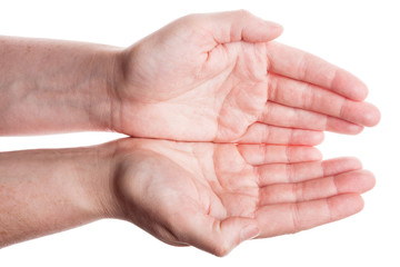 Empty female palms