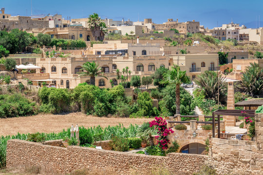 Town of Gharb in Malta