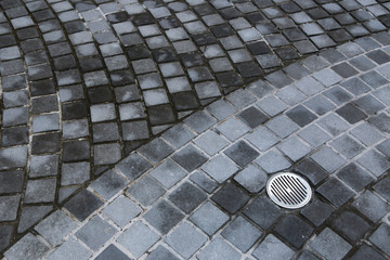 Floor pave with abstract old stone texture