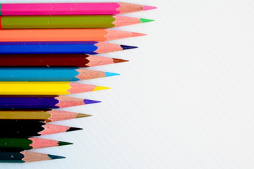 Colorful Pencils with Blank space