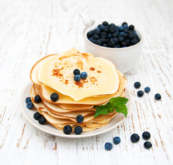 Pancakes with berries