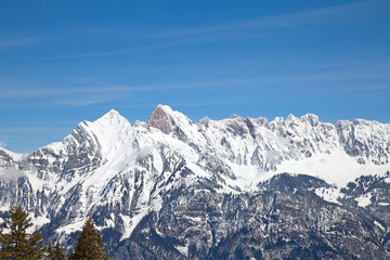 Naklejka premium Winter in alps