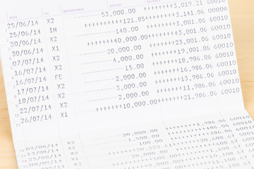 Obraz premium Bank account passbook