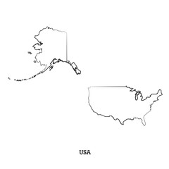 Map of USA for your design