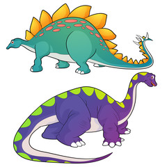 stegosaurus-apatosaurus