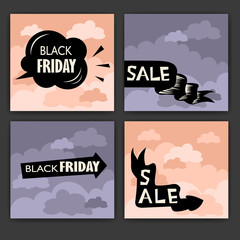 black Friday. sale. vector set