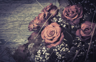 Red roses bouquet