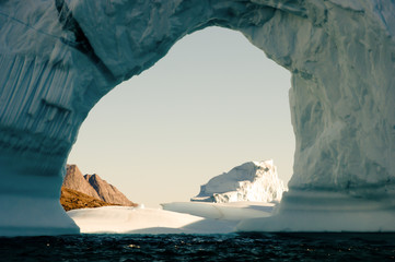 Piereced Iceberg - Scoresby Sound - Greenland