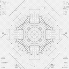 Futuristic graphic user interface